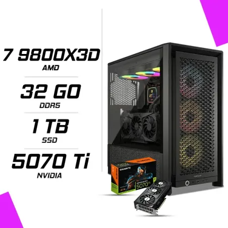 PC Gamer AMD Ryzen 7 9800X3D RTX 5070 Ti 16G