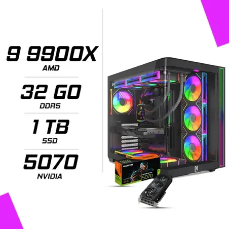PC Gamer AMD Ryzen 9 9900X RTX 5070 12G