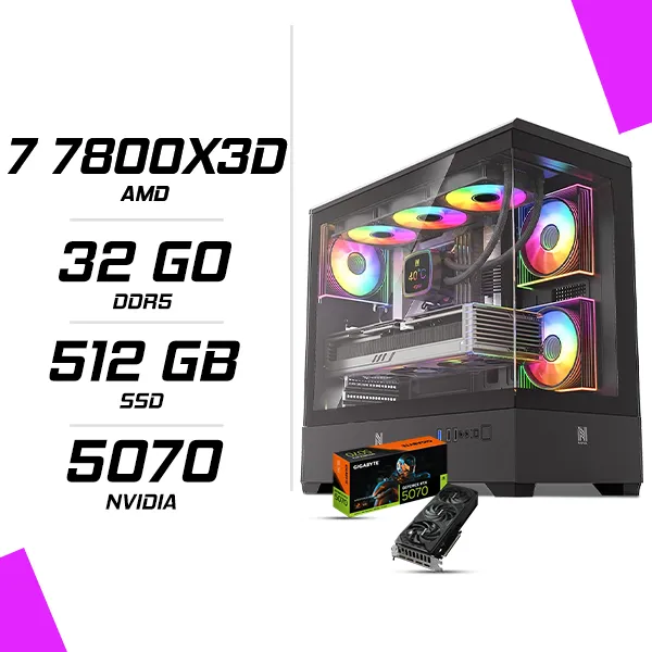 PC Gamer AMD Ryzen 7 7800X3D RTX 5070 12G