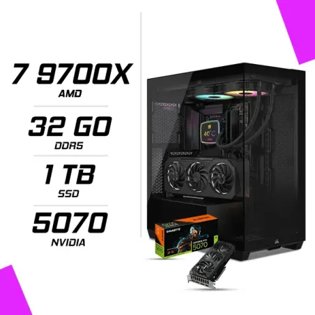 PC Gamer AMD Ryzen 7 9700X RTX 5070 12G