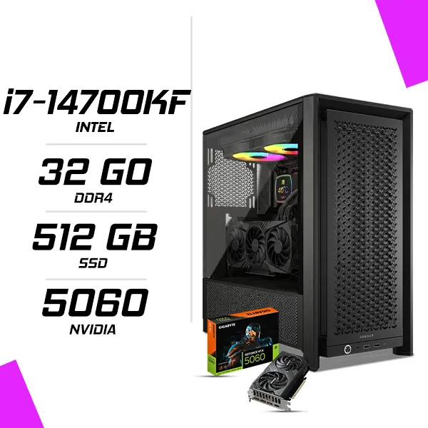 PC Gamer Intel i7-14700KF RTX 5060 8G