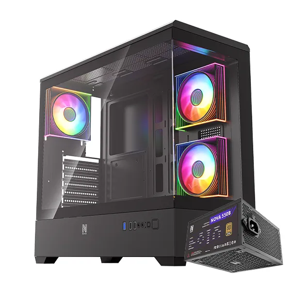 NOVA ECLIPE Noir + NOVA 550W BRONZE 80+