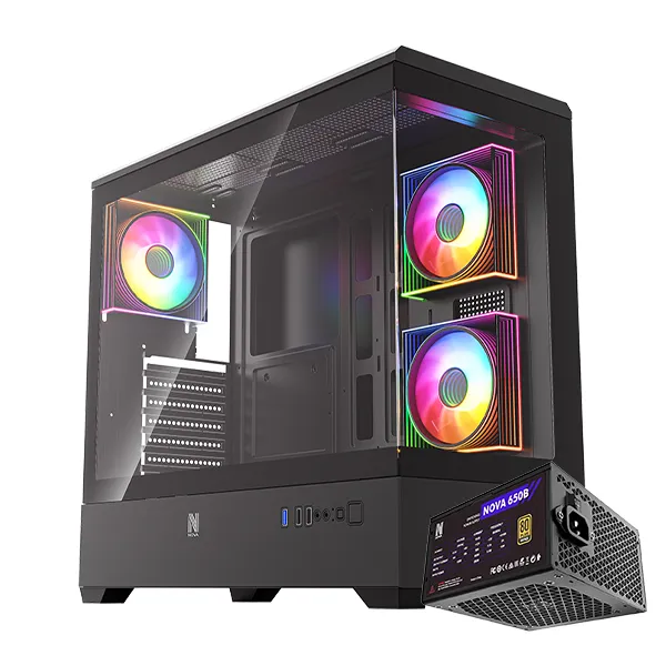 NOVA ECLIPE Noir + NOVA 650W BRONZE 80+