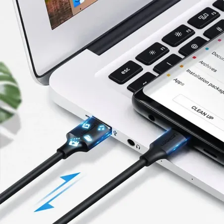 UGREEN CABLE USB-A VERS USB-C 3A 1M (60116)