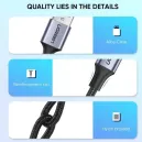 UGREEN CABLE USB-A 2.0 VERS USB-C 1.5M (60127)