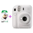 FUJIFILM INSTAX MINI 12 Blanc + FUJIFILM FILM INSTAX Mini Eu 2 GLOSSY (10x2pck)