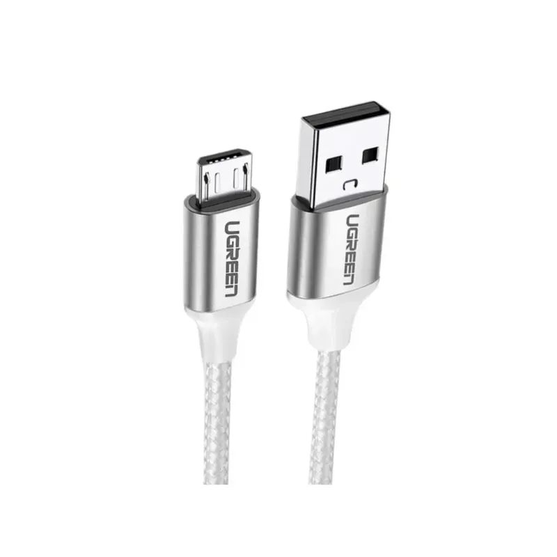 UGREEN CABLE USB-A 2.0 VERS MICRO USB 1M Blanc (60151) UGREEN CABLE USB-A 2.0 VERS MICRO USB 1M Blanc (60151)