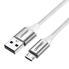 UGREEN CABLE USB-A 2.0 VERS MICRO USB 1M Blanc (60151)
