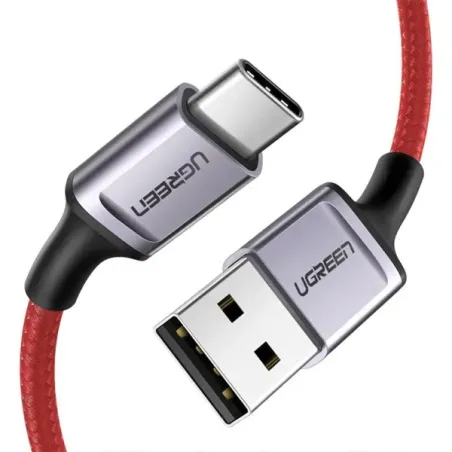 UGREEN CABLE USB-A VERS USB-C 6A/100W 1M Rouge (20527)