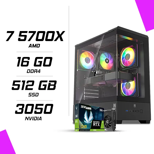 PC Gamer AMD Ryzen 7 5700X RTX 3050 6G