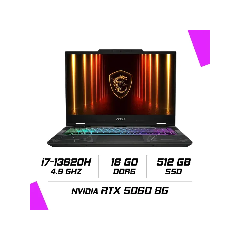 MSI CYBORG 15 B13WFKG-831MA Intel i7-13620H/16GB DDR5/512GB SSD/RTX 5060 8GB/15.6" 144Hz/Win11H MSI CYBORG 15 B13WFKG-831MA Intel i7-13620H/16GB DDR5/512GB SSD/RTX 5060 8GB/15.6" 144Hz/Win11H
