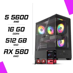 PC Gamer AMD Ryzen 5 5600 RX 580 8GB