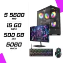PC Gamer AMD Ryzen 5 5600 RTX 5060 8G + NOVA N24240 23.8" 240Hz + ESG M2 Flash + NOVA CP68