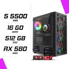 PC Gamer AMD Ryzen 5 5500 RX 580 8G