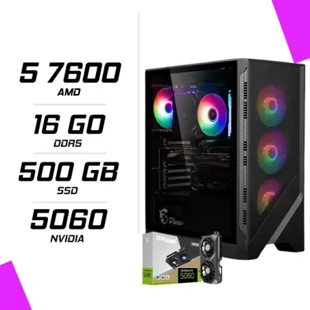 PC Gamer AMD Ryzen 5 7600 RTX 5060 8G