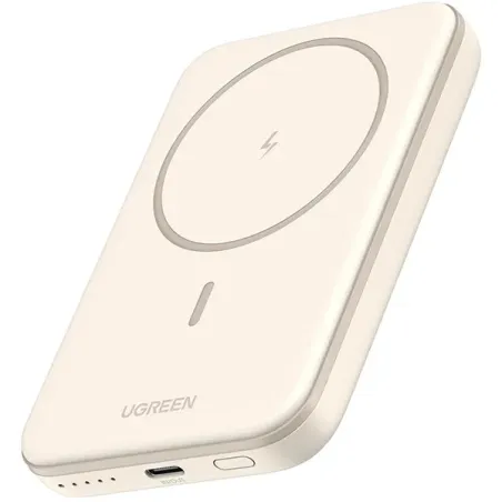 UGREEN 10000mAh 20W POWER BANK WIRELESS MAGNETIC Beige (25208)