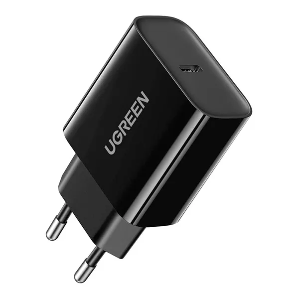 UGREEN CHARGEUR TYPE C 20W Noir (10191)