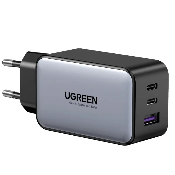 UGREEN CHARGEUR 65W 2C1A GaN Gris (10335)
