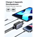 UGREEN CHARGEUR 65W 2C1A GaN Gris (10335) UGREEN CHARGEUR 65W 2C1A GaN Gris (10335)