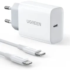 UGREEN USB-C 20W PD CHARGEUR + 1M Cable (50698)