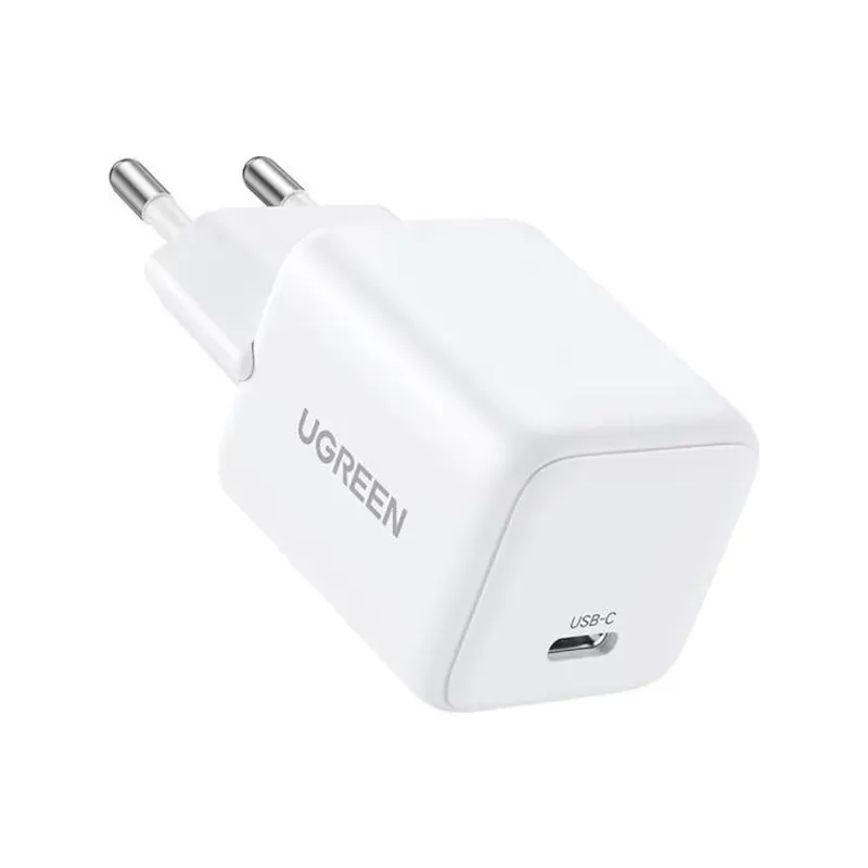 UGREEN CHARGEUR RAPIDE 20W USB-C GaN EU Blanc (55554) UGREEN CHARGEUR RAPIDE 20W USB-C GaN EU Blanc (55554)
