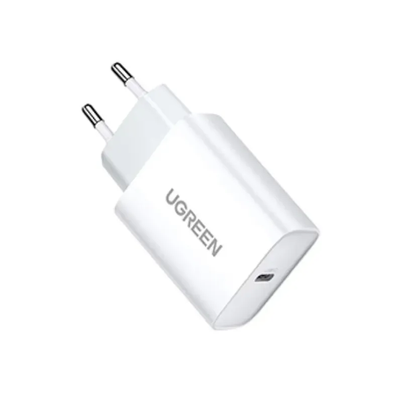 UGREEN CHARGEUR RAPIDE 20W USB-C EU Blanc (60450) UGREEN CHARGEUR RAPIDE 20W USB-C EU Blanc (60450)