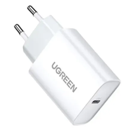 UGREEN CHARGEUR RAPIDE 20W USB-C EU Blanc (60450)
