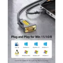 UGREEN ADAPTATEUR USB 2.0 VERS DB9 RS-232 MALE 3M (20223) UGREEN ADAPTATEUR USB 2.0 VERS DB9 RS-232 MALE 3M (20223)