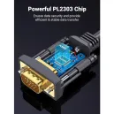 UGREEN ADAPTATEUR USB 2.0 VERS DB9 RS-232 MALE 3M (20223) UGREEN ADAPTATEUR USB 2.0 VERS DB9 RS-232 MALE 3M (20223)