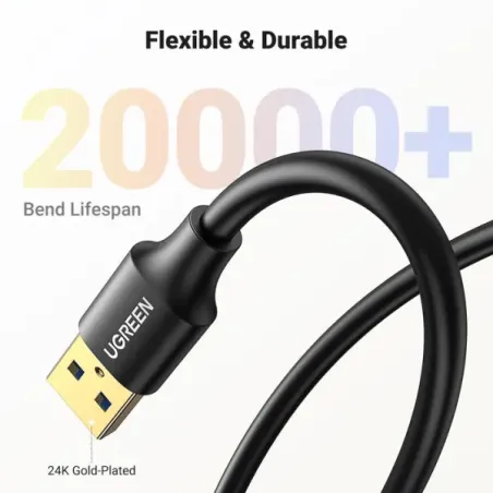 UGREEN CABLE USB 3.0 MALE vers FEMALE USB 3.0 5M (90722)