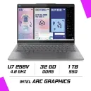 LENOVO YOGA 7 2-in-1 14ILL10 Intel Ultra 7 258V/32GB DDR5/1TB SSD/14" OLED 2.8K/Win11 (83JQ009MFE) LUNA GRIS
