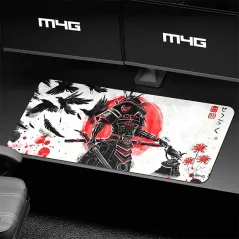 M4G RED WHITE SAM TAPIS DE SOURIS 900x400x4mm
