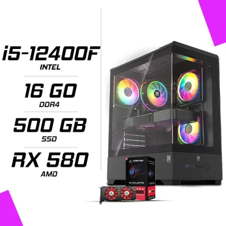 PC Gamer Intel i5-12400F RX 580 8GB