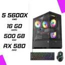 PC Gamer AMD Ryzen 5 5600X RX 580 8GB + ESG M2 Flash + NOVA CP68