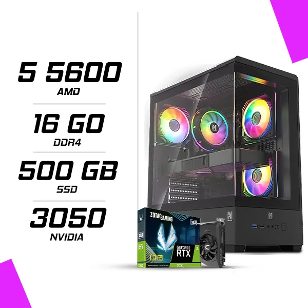 PC Gamer AMD Ryzen 5 5600 RTX 3050 6G