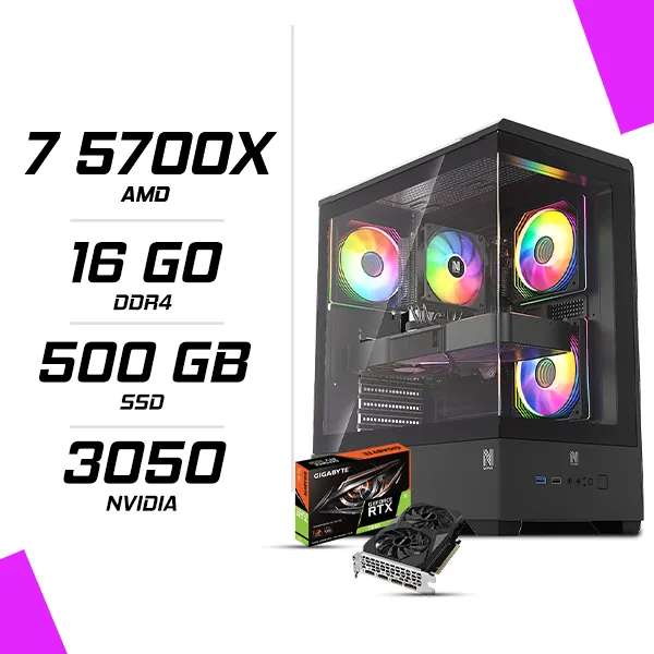 PC Gamer AMD Ryzen 7 5700X RTX 3050 6G