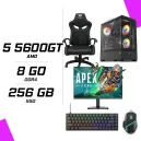 PC Gamer AMD Ryzen 5 5600GT + HYBROK HP24IFL120 24" 120Hz + ESG M2 Flash + NOVA CP68 + HYBROK FIGHTER