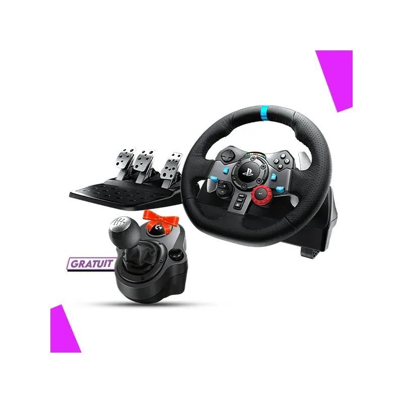 LOGITECH G29 DRIVING FORCE VOLANT + LOGITECH G DRIVING FORCE SHIFTER (GRATUIT) LOGITECH G29 DRIVING FORCE VOLANT + LOGITECH G DRIVING FORCE SHIFTER (GRATUIT)