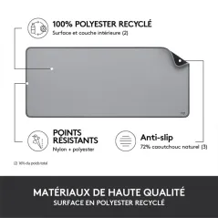 LOGITECH DESK MAT STUDIO SERIES Gris