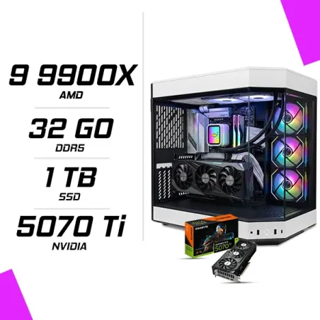 PC Gamer AMD Ryzen 9 9900X RTX 5070 Ti 16G