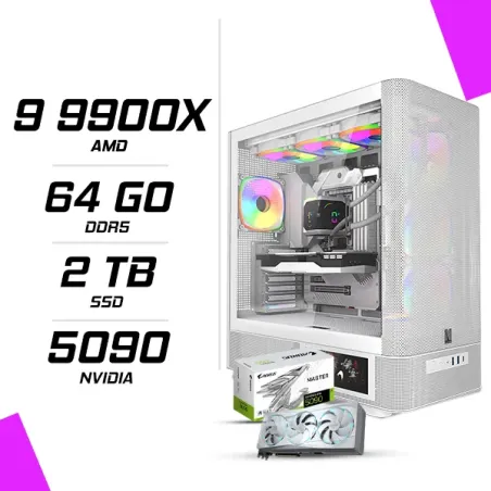 PC Gamer AMD Ryzen 9 9900X RTX 5090 ICE 32G