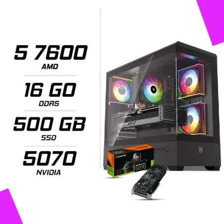 8PC Gamer AMD Ryzen 5 7600 RTX 5070 12G