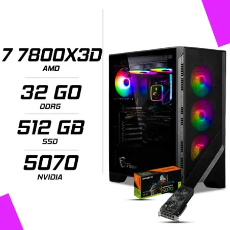 PC Gamer AMD Ryzen 7 7800X3D RTX 5070 12G