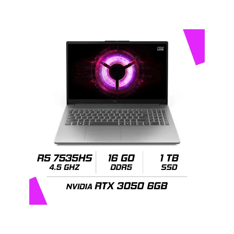 LENOVO LOQ 15ARP10E AMD Ryzen 5 7535HS/16GB DDR5/1TB SSD/RTX 3050 6GB/15.6″ FHD 144Hz/Win11 (83S00010FE) LENOVO LOQ 15ARP10E AMD Ryzen 5 7535HS/16GB DDR5/1TB SSD/RTX 3050 6GB/15.6″ FHD 144Hz/Win11 (83S00010FE)