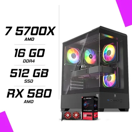 PC Gamer AMD Ryzen 7 5700X RX 580 8GB