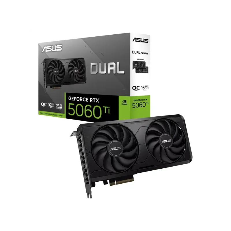 ASUS DUAL GeForce RTX 5060 Ti EVO OC 16GB GDDR7 ASUS DUAL GeForce RTX 5060 Ti EVO OC 16GB GDDR7