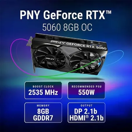 PNY GeForce RTX 5060 8GB OC DUAL FAN