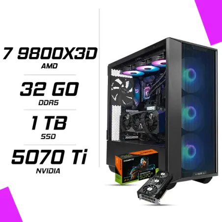 PC Gamer AMD Ryzen 7 9800X3D RTX 5070 Ti 16G