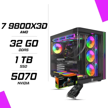 PC Gamer AMD Ryzen 7 9800X3D RTX 5070 12G