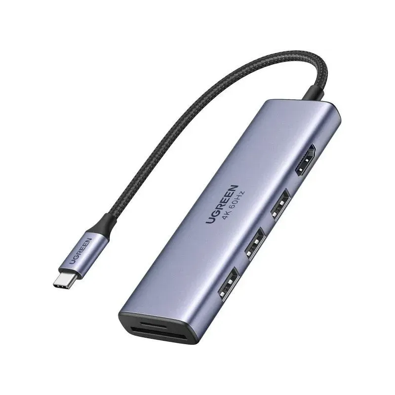 UGREEN HUB USB-C 6 EN 1 4K (20956A) UGREEN HUB USB-C 6 EN 1 4K (20956A)